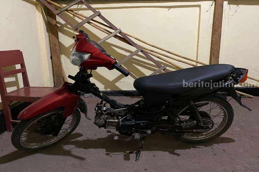 Barang bukti pencurian motor yang berhasil diamankan oleh Satreskrim Polres Pasuruan.
