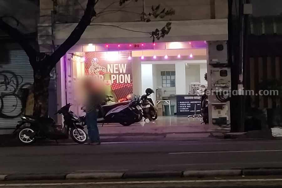 New Scorpion Cafe di Jalan Kenjeran nomor 24 Kota Surabaya. (Foto/ist).
