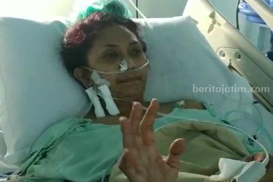 Kondisi Mitra beberapa waktu lalu. Saat ini kondisinya terus membaik.