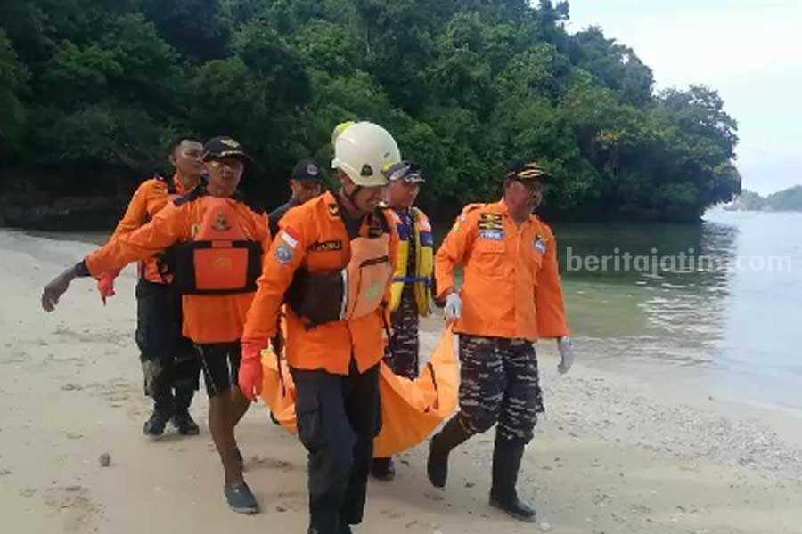 Jenazah mahasiswa IPB yang tewas di Pulau Sempu.
