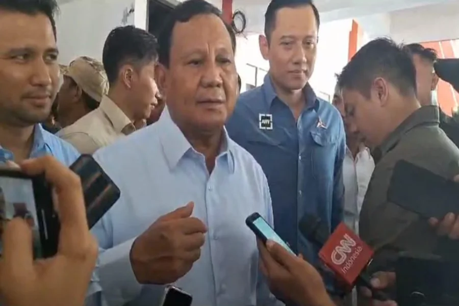 Prabowo di Blitar