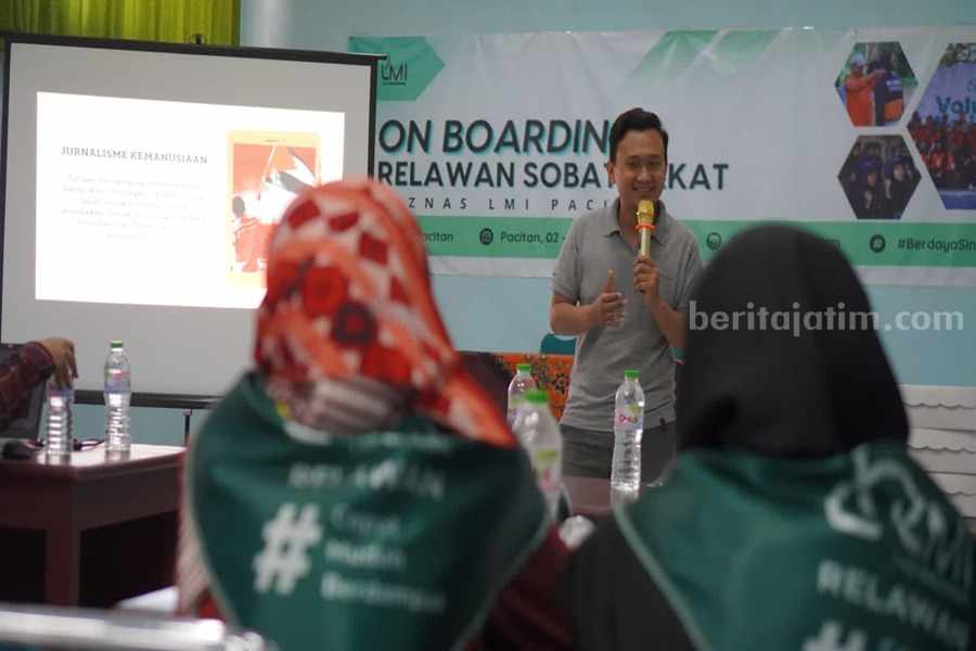 Suasana kegiatan on boarding bagi relawan Sobat Zakat LMI. (Foto/Istimewa)