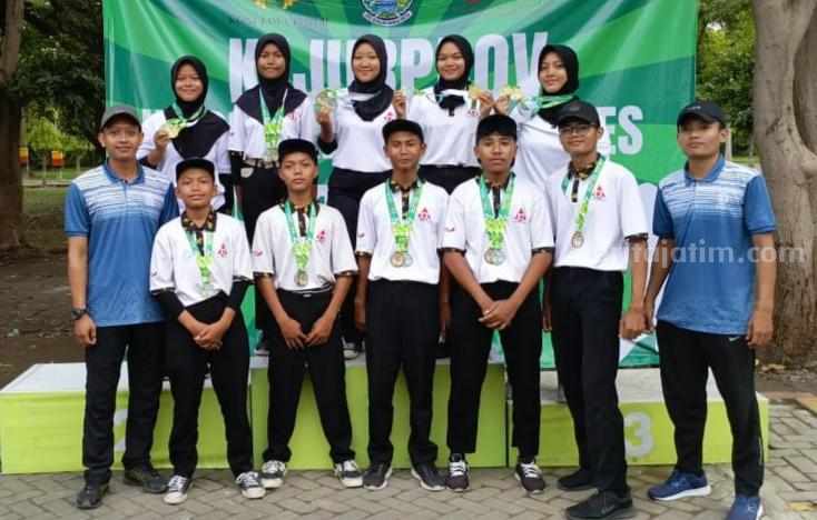 Atlet SMP PGRI Cluring Borong Emas di Kejurprov Woodball