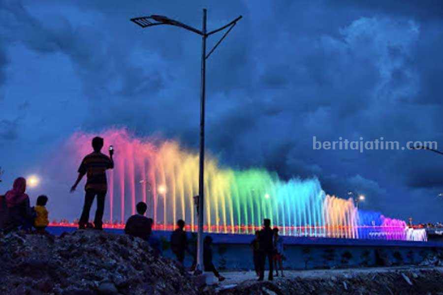 Taman Hiburan Pantai (THP) Kenjeran. (Sumber foto: Instagram/t39uh_art)