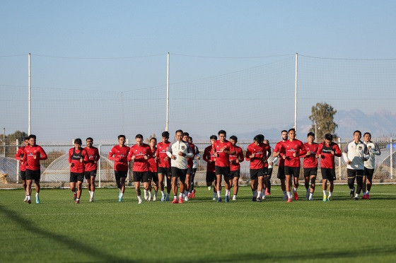 Timnas Indonesia menjalani pemusatan latihan di Antalya, Turki sebelum tampil di Piala Asia 2023. Foto: PSSI