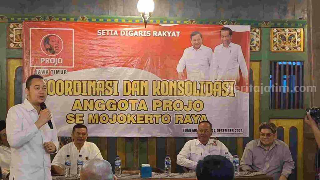 Projo Jatim Targetkan Prabowo-Gibran Menang Satu Putaran di Mojokerto Projo Jatim