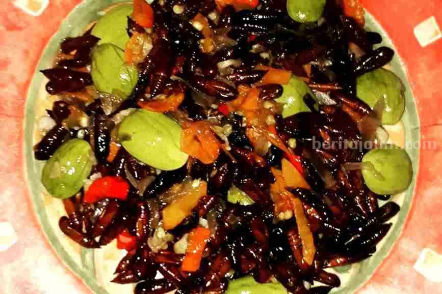 Tumis entong jati. (Sumber foto: Instagram/ afif_noviyanto)