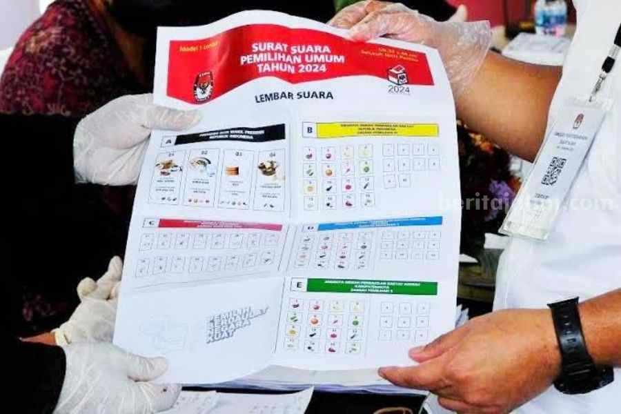 sampel surat suara