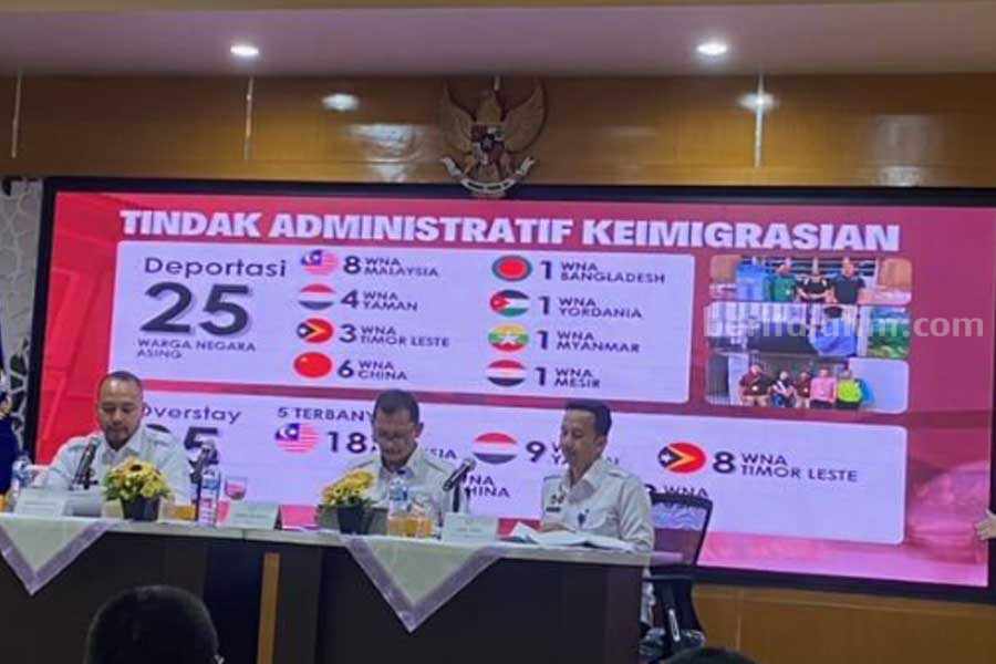 Puluhan WNA Dideportasi, Paling Banyak Dari Malaysia Kantor Imigrasi Kelas I TPI Malang mendeportasi 25 WNA.