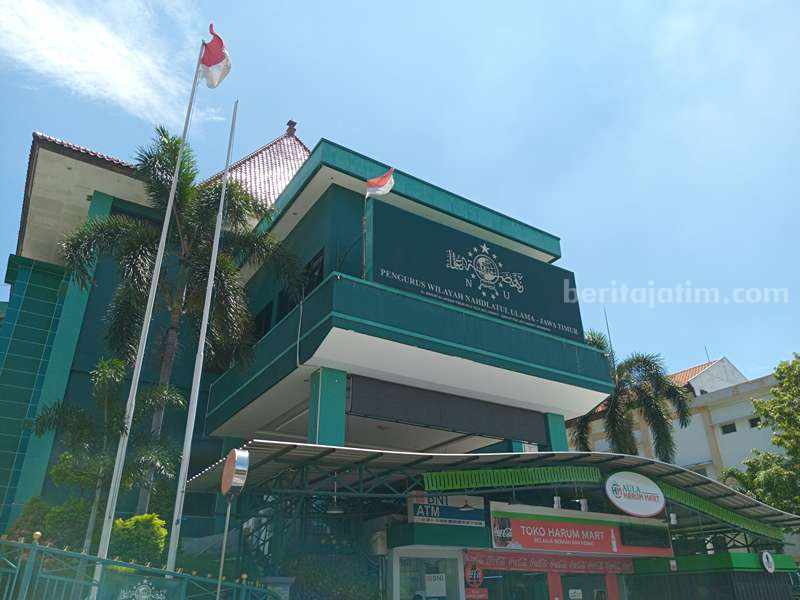 Sepekan KH Marzuqi Mustamar Dicopot, Kantor PWNU Jatim Sepi Kantor PWNU Jatim di Jalan Masjid Al-Akbar Timur No. 9, Gayungan, Surabaya.