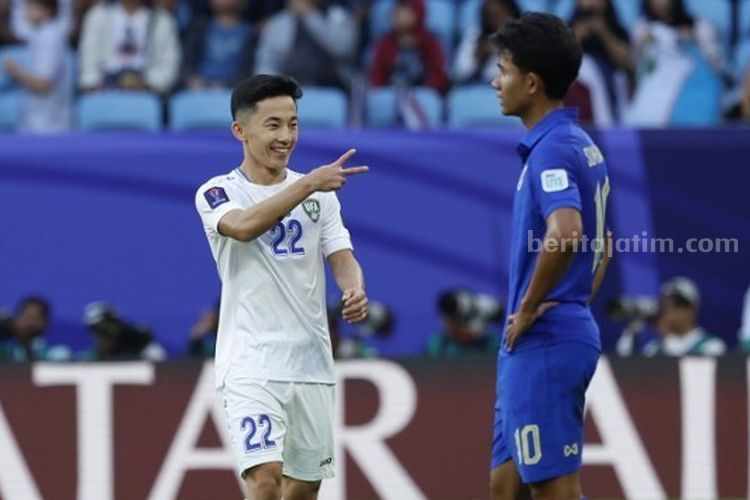 Thailand Tersingkir di Babak 16 Besar Piala Asia 2023 Foto Berita Jatim