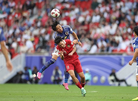 Timnas Indonesia dikalahkan Jepang dengan skor 1-3 pada Rabu (24/1/2024) malam di Al Thumama Stadium, Doha, Qatar. Foto: PSSI