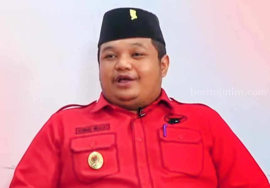 Achmad Hidayat, Direktorat Khusus Tim Pemenangan Ganjar-Mahfud Cabang Surabaya (Foto Beritajatim.com)