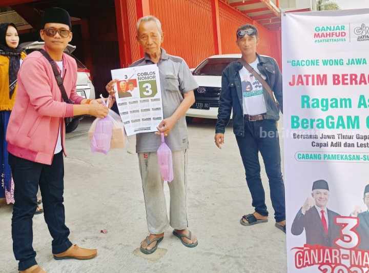 Relawan Jatim Beragam Bagikan 50 Makan Gratis di Pamekasan