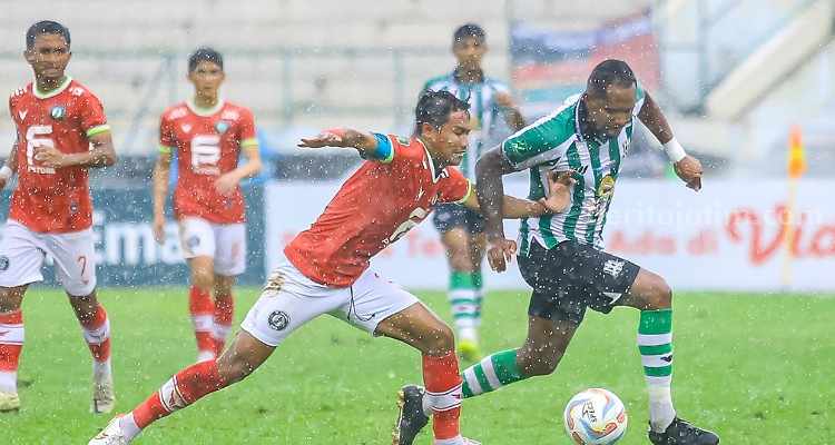 Deltras FC saat melawan Bekasi City. (Way)