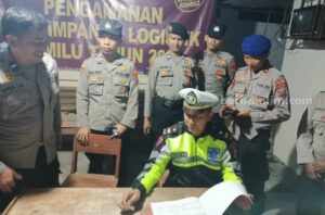 Polres Pamekasan Amankan Logistik Pemilu 24 Jam