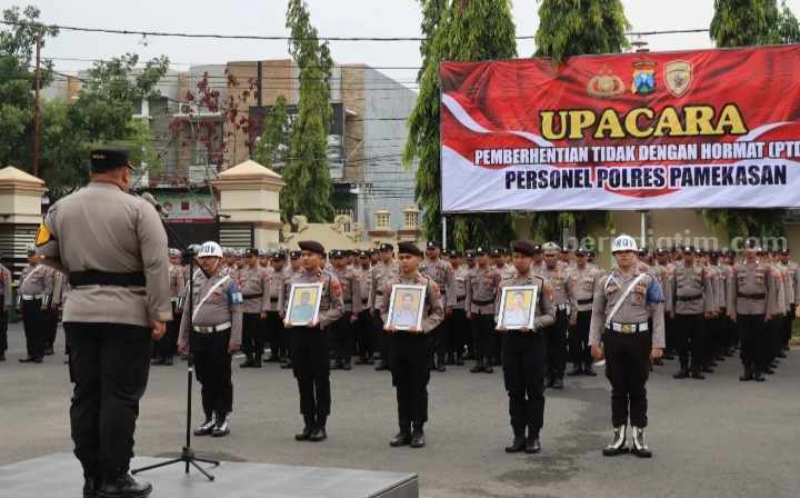 3 Personel Polres Pamekasan Dipecat Akibat Narkoba Hingga Penggelapan