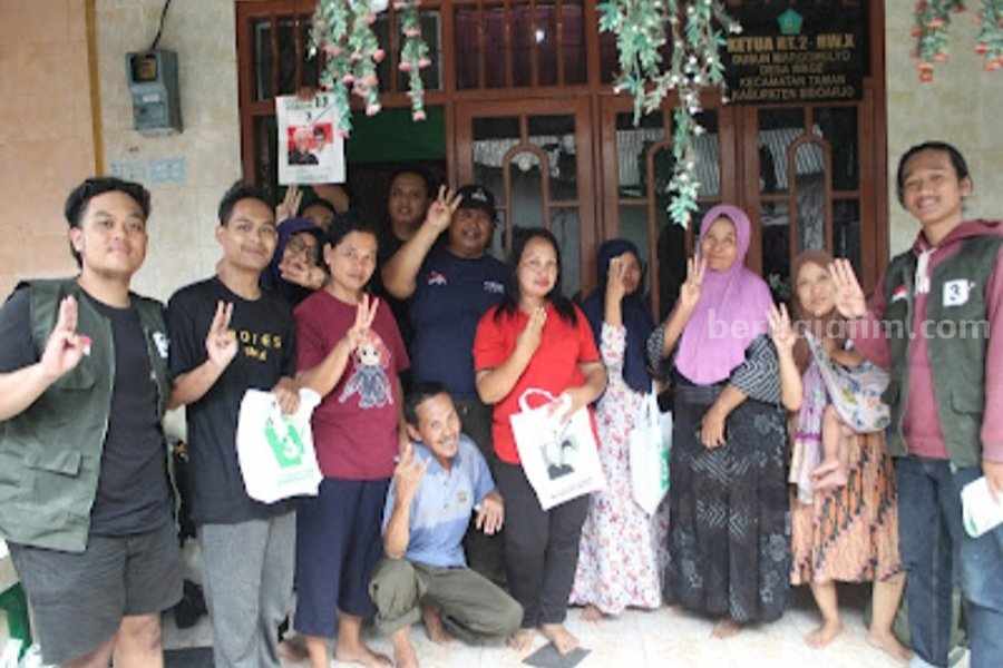 Relawan Ganjar-Mahfud Gelar Canvasing di 3 Kecamatan Foto Berita Jatim
