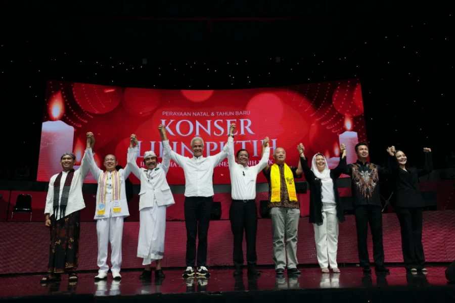 Ganjar: Jangan Biarkan Perbedaan Membelah Kita, Mari Hidup Rukun di Natal dan Tahun Baru 2024 konser Nataru