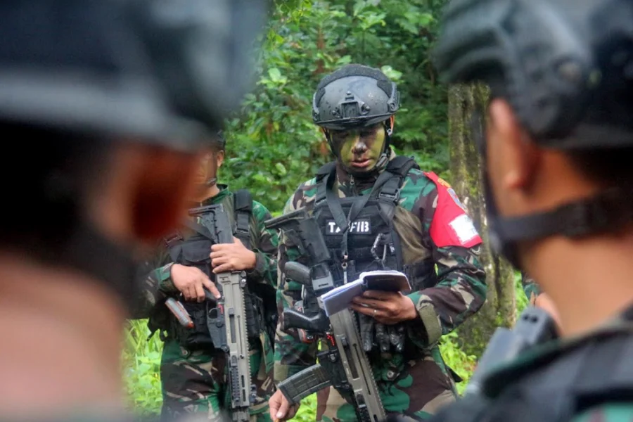 Latihan di Kaki Gunung Lawu Magetan, Prajurit Yontaifib 2 Marinir Tumpas Separatis Foto Berita Jatim