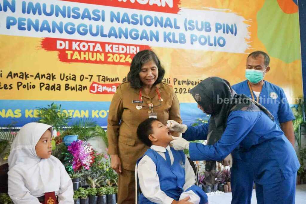 Canangkan Sub PIN Polio, Ini Pesan Pj Walkot Kediri ke Ortu