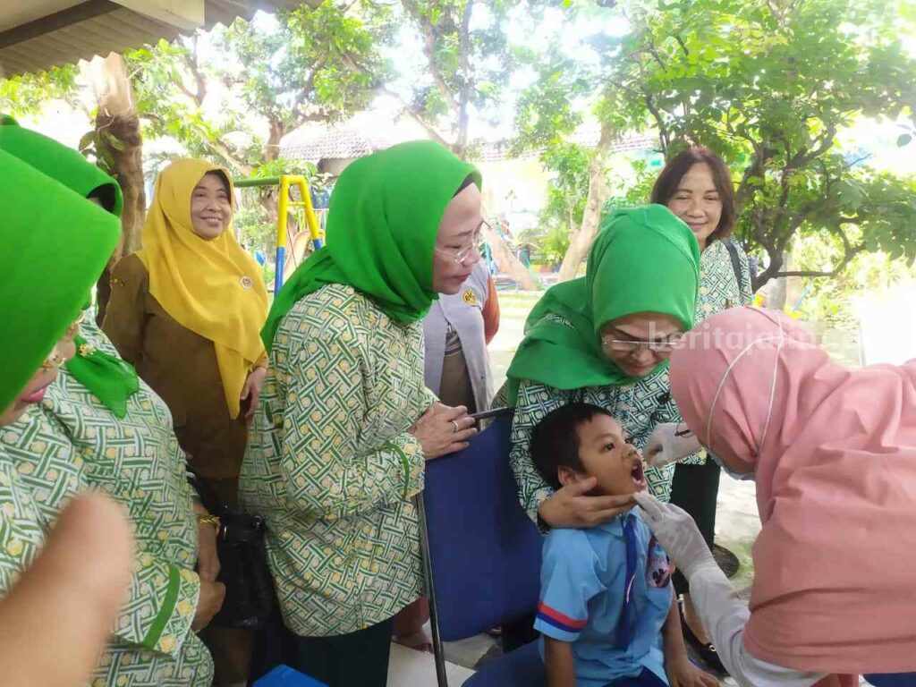 Capaian Sub PIN Polio Kota Kediri di Atas Target Jatim Foto Berita Jatim