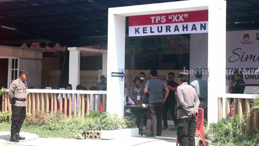 Simulasi Pengamanan 1.669 TPS di Kota Kediri, Begini Polanya Foto Berita Jatim