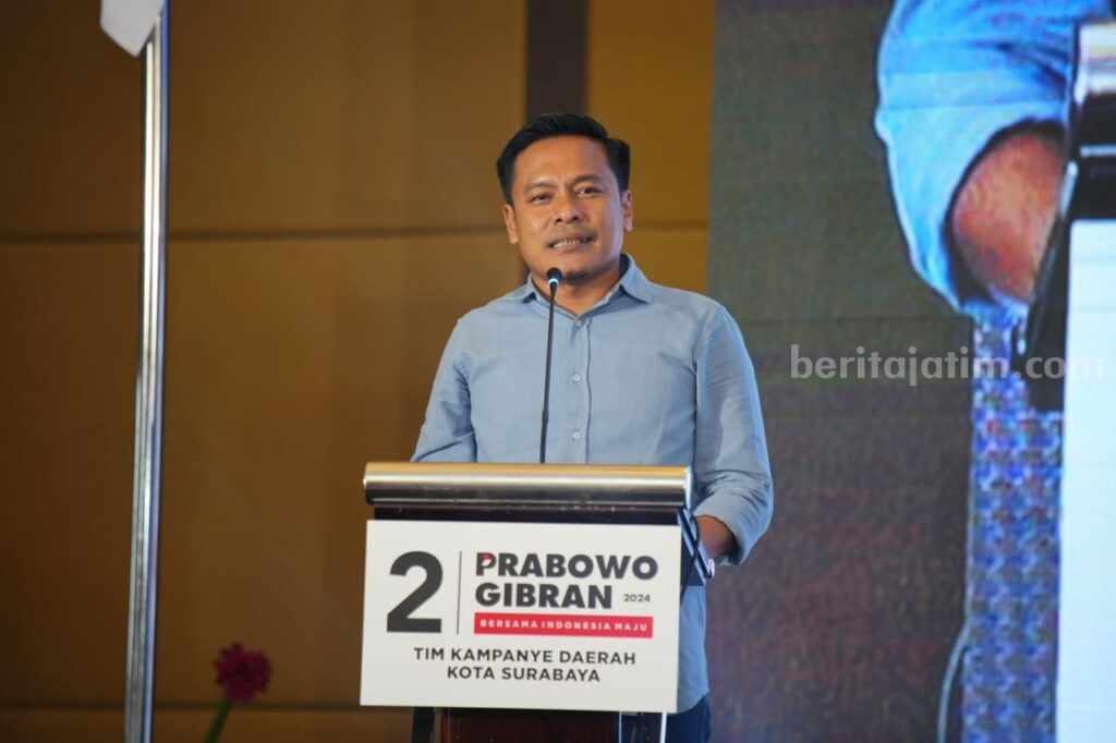 TKD Surabaya: Prabowo Negarawan Sejati Saat Debat Capres Ketua Dewan Pengarah TKD Surabaya Arif Fathoni.