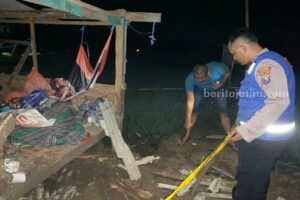 Polisi olah TKP ledakan di Sumenep