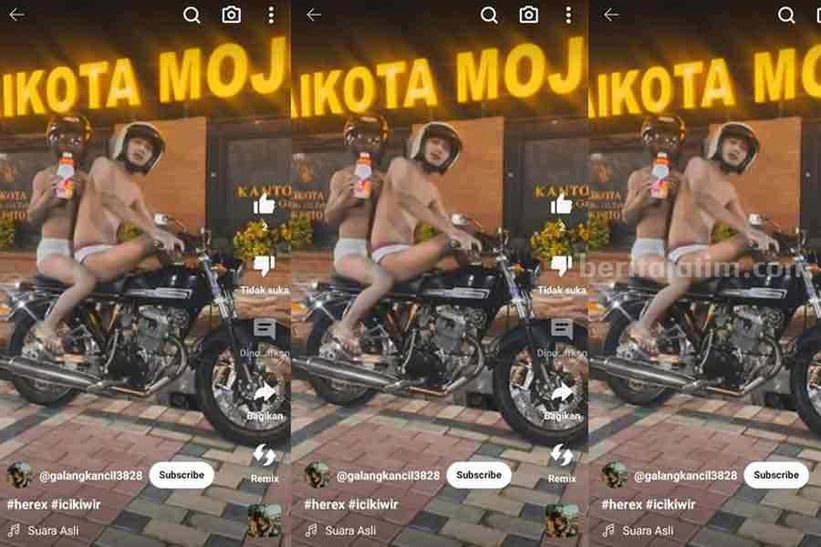 Beredar Video Remaja Beradegan Layaknya Tuyul Naik Motor di Mojokerto Foto Berita Jatim