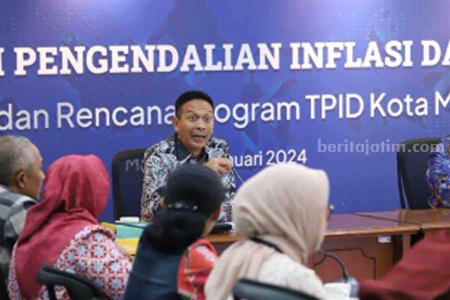 Pj Wali Kota Malang Beberkan Langkah Konkrit Pengendalian Inflasi Rakor Tim Pengendali Inflasi Daerah (TPID) Kota Malang.