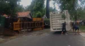 Truk Terguling, Akses Jalan Nasional di Madura Terganggu Foto Berita Jatim