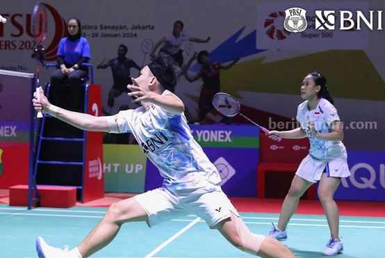 Rinov/ Pitha Melaju ke Babak 16 Besar German Open 2024 Foto Berita Jatim