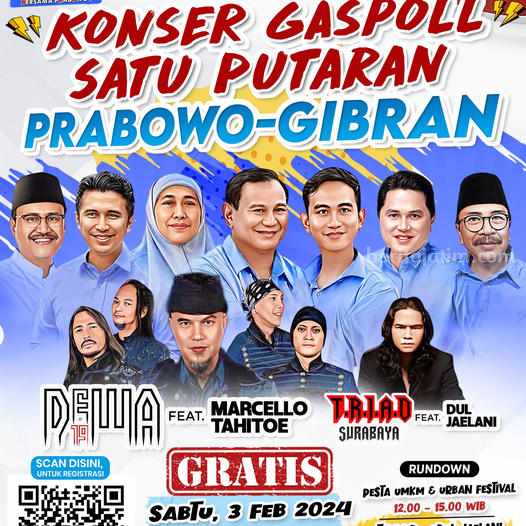 Bawaslu Surabaya Hentikan Konser Gaspoll 1 Putaran Bersama Ahmad Dhani Foto Berita Jatim