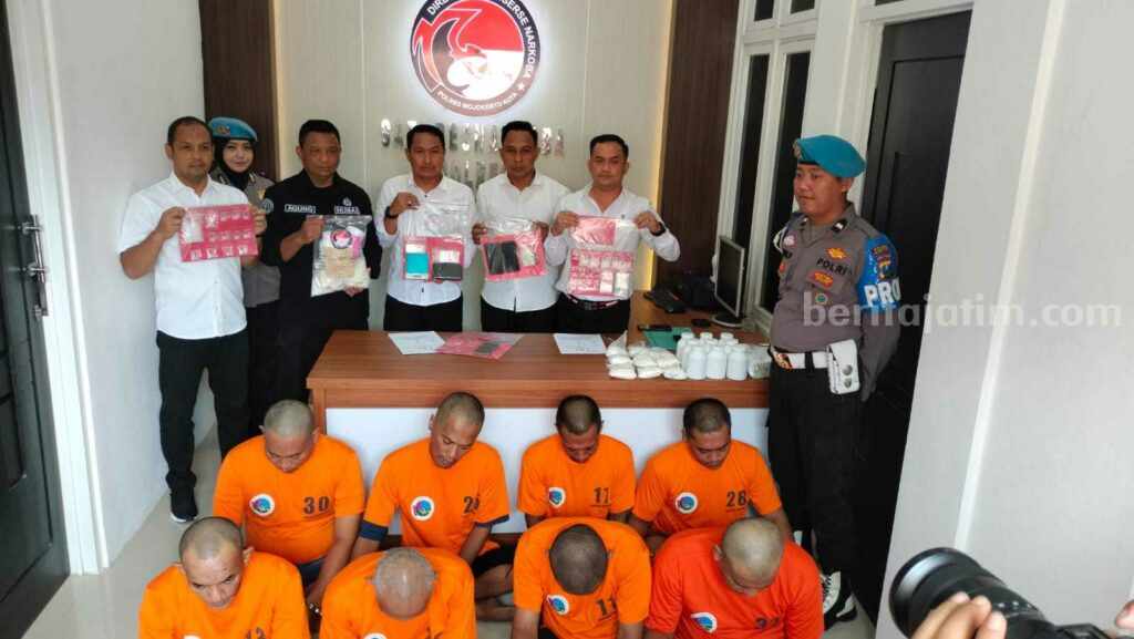 Kasus Peredaran Narkoba di Wilayah Hukum Polresta Mojokerto Meningkat Foto Berita Jatim