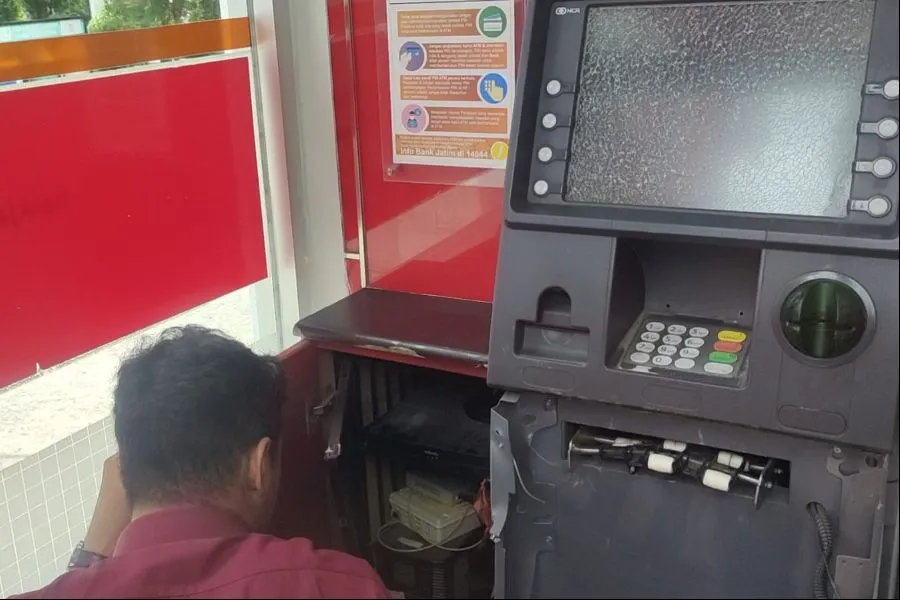 Mesin ATM Bank Jatim di Kediri Dibobol Maling Foto Berita Jatim