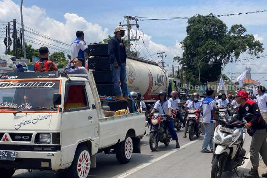 Gelar Aksi Buntut PT DIO, FSPMI Tuban Sempat Dihadang Orang Tidak Dikenal Foto Berita Jatim