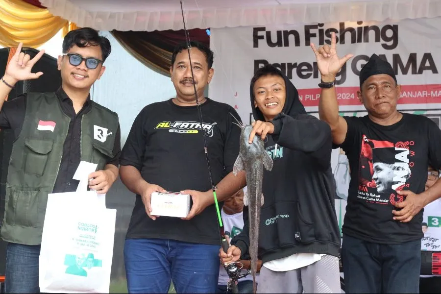 Tutup Kampanye, Jatim Beragam Nganjuk-Jombang Fun Fishing Foto Berita Jatim