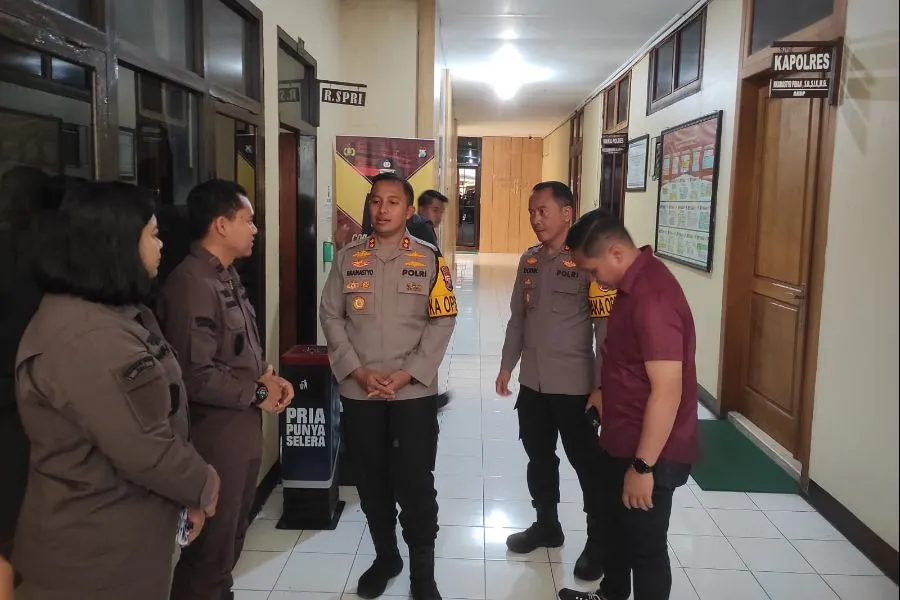 Rekonstruksi Santri di Kediri Dianiaya, 4 Tersangka Peragakan 55 Adegan Foto Berita Jatim