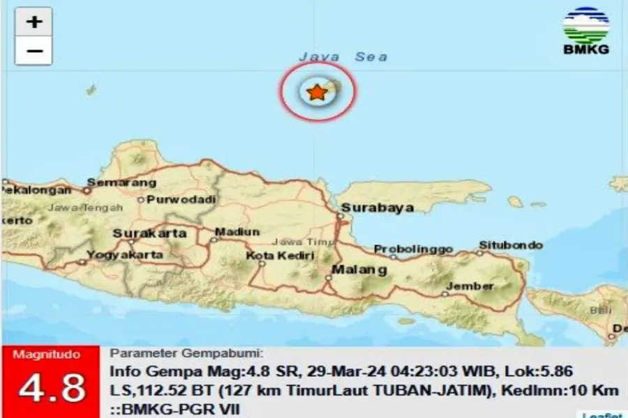 Gempa Susulan Kembali Guncang Tuban, Lamongan dan Bawean Gresik Foto Berita Jatim
