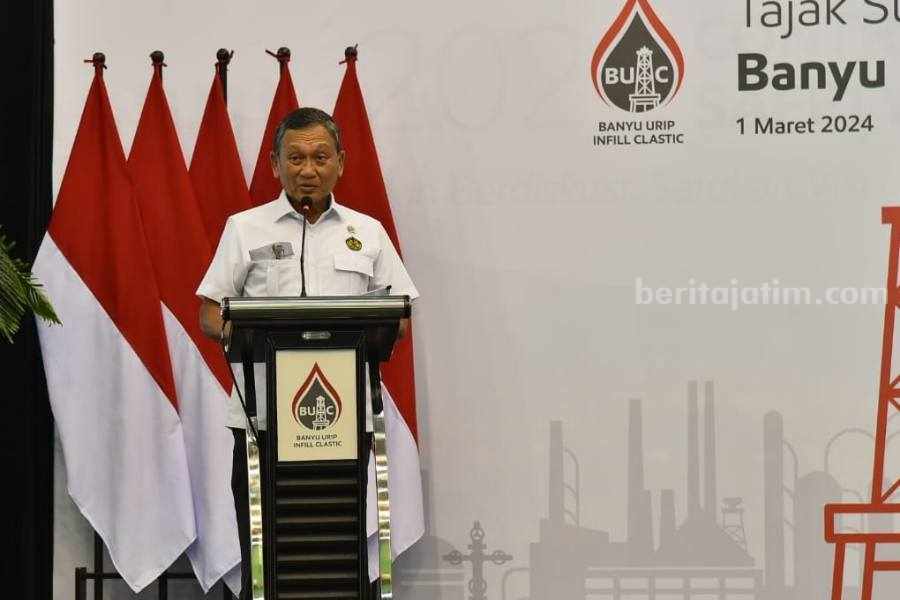 Menteri ESDM Resmikan Tajak Sumur Infill dan Clastic Banyu Urip di Bojonegoro Foto Berita Jatim
