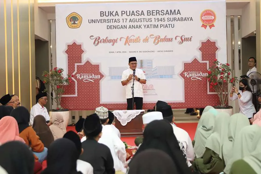 Harap Keberkahan, Untag Surabaya Undang Ratusan Anak Yatim Piatu ke Kampus Foto Berita Jatim