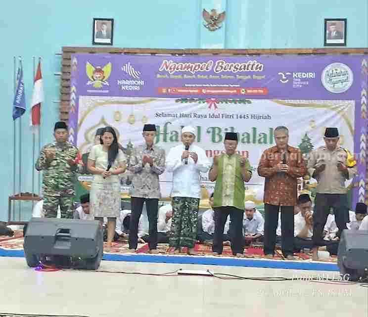 Kelurahan Ngampel Kediri Gelar Halal Bihalal Kebangsaan Foto Berita Jatim