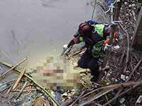 Jasad Bayi Ditemukan di Sungai Marmoyo Mojokerto Foto Berita Jatim