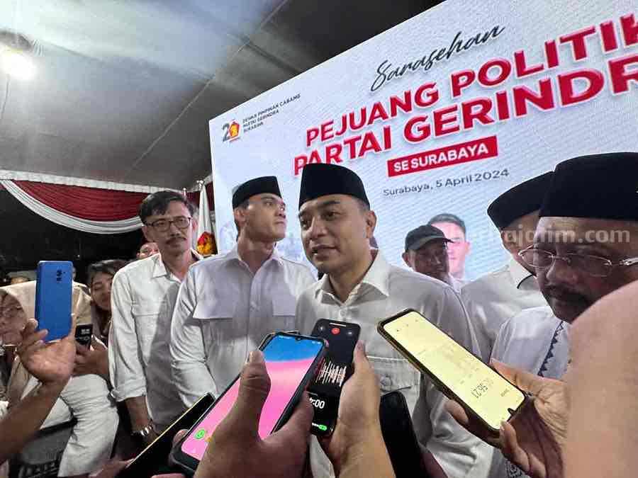 Eri Cahyadi dan Armuji Safari Politik ke Gerindra Surabaya, Siap Sinergi! Foto Berita Jatim