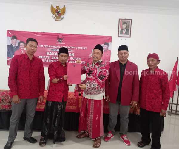 Pecah Telor! Kepala Desa Pertama Daftar Cawabup Sumenep ke PDI Perjuangan Foto Berita Jatim