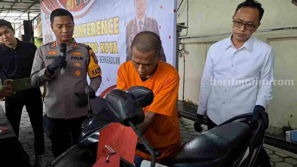 3 Maling Motor Ini Sudah 15 Kali Beraksi di Mojokerto Foto Berita Jatim