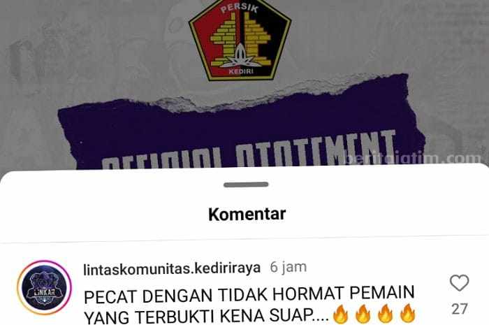 Persik Kediri Dibantai Bhayangkara FC 0-7, Suporter Cium Aroma Suap Foto Berita Jatim