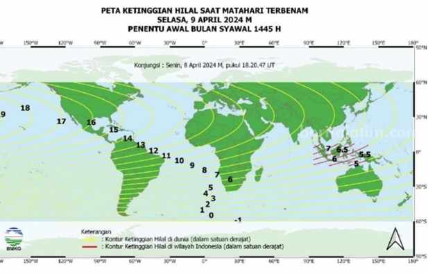 BMKG Tuban: Ada Awan Sebanyak Apapun, Idulfitri Jatuh 10 April 2024 Foto Berita Jatim