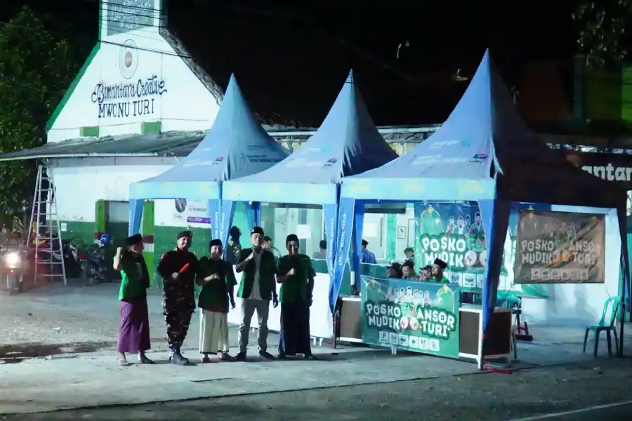Posko GP Ansor dan Banser Turi Lamongan Siap Layani Pemudik Foto Berita Jatim